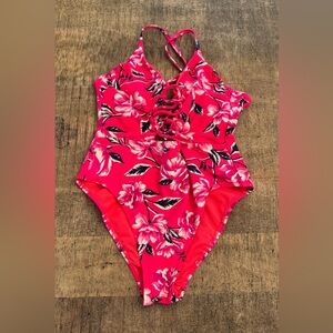 Target Pink Floral Women's One Piece Swimsuit